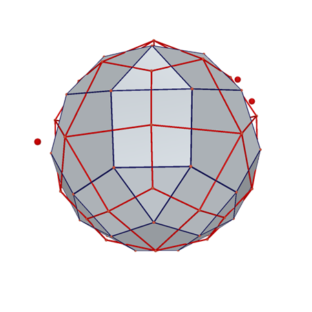 Orthogonality Preserving Distorsion of Rhombicosidodecahedron-Deltoidal Hexecontahedron_html